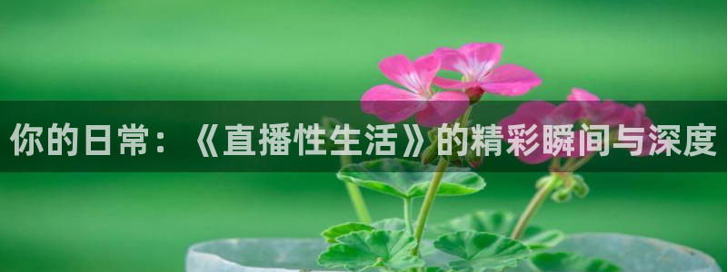 so米体育直播官网：你的日常：《直播性生活》的精彩瞬间与深度